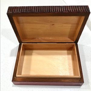 Two Hearts Hinged Lid Treasure Box